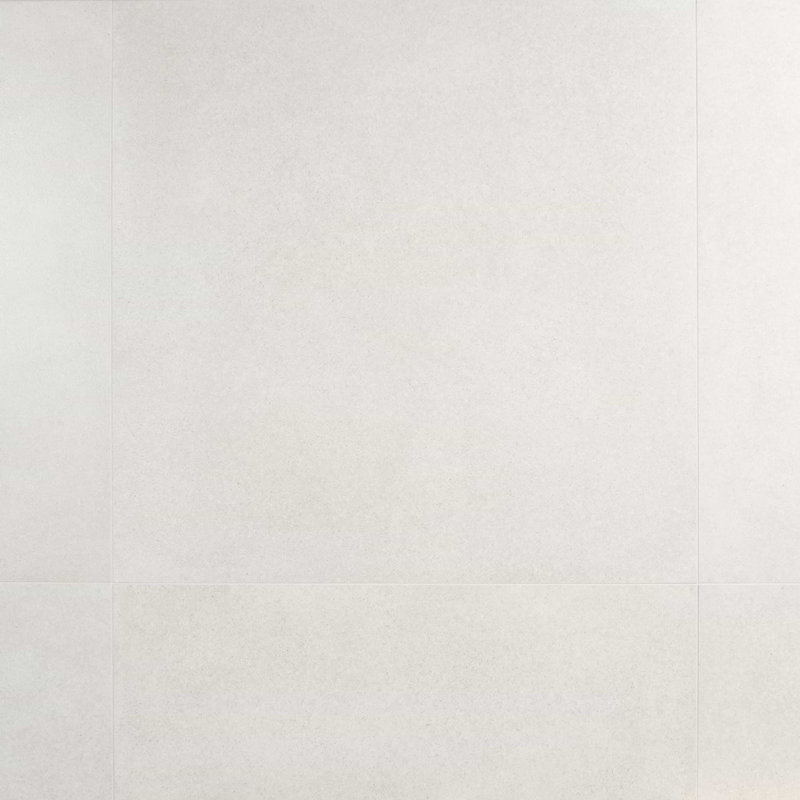Bariazzo 35 In. X 35 In. Concrete Look Semi-Polished Porcelain Floor And Wall Tile (17.64 Sq. Ft. / Case), White