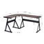 Mckain L-Shaped Metal Base Writing Desk