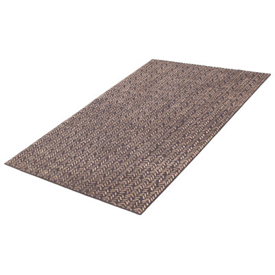 Grogan One-of-a-Kind 5'1" X 8'1" New Age Wool Area Rug in Black