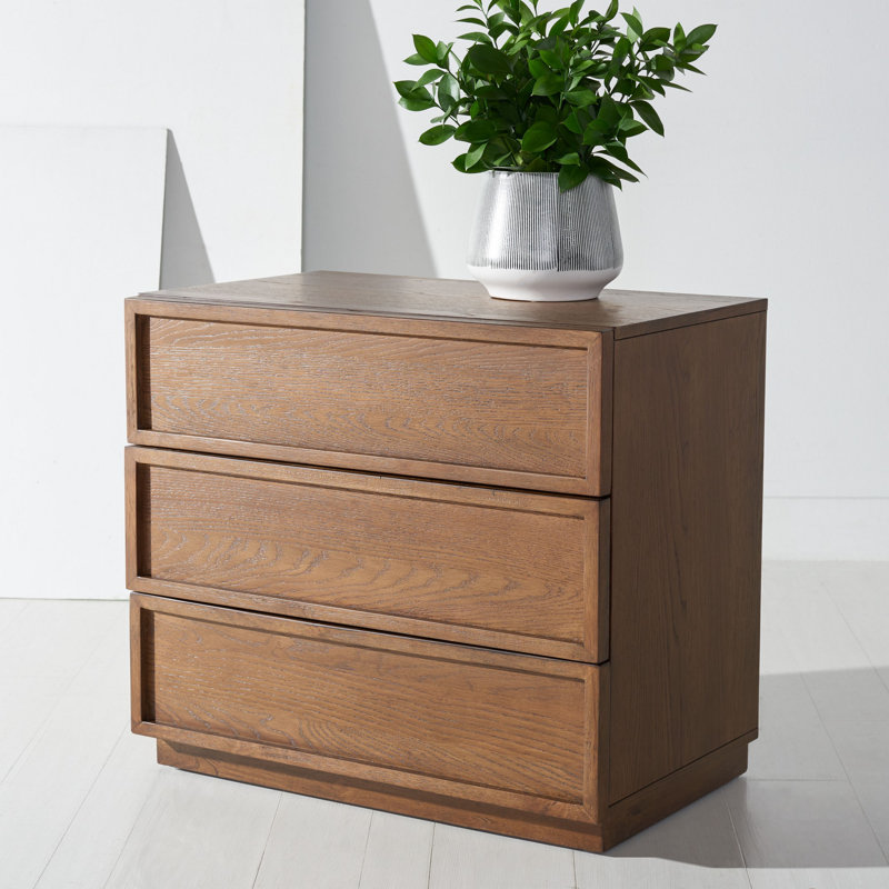 Commode 3 tiroirs Hudson, Chêne moyen