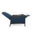Canapé inclinable en tissu Mid-Century