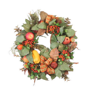 Faux Apple Twig 21" Wreath