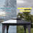 Outdoor Aluminum Patio Gazebo, Galvanized Steel Hardtop Gazebo with Privacy Curtain and Mosquito Netting-109739686