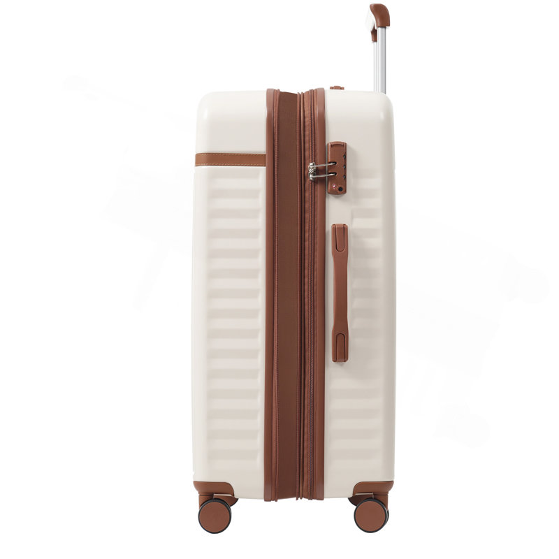 Ensemble de bagage 5 pièces, valise de transport rigide, bagage extensible avec sacs de voyage, roulettes, verrou TSA