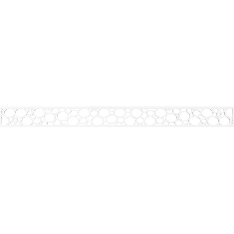 Moulure de chantournage, H 4 po x l 46,375 po x P 0,375 po, PVC de qualité architecturale