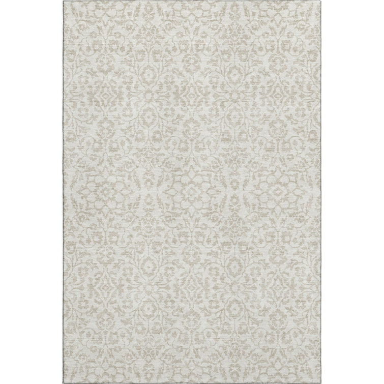 Premium Machine Washable Prisco Ivory Rug