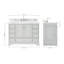 Meuble-lavabo simple avec plateau Abshire 49-93359304