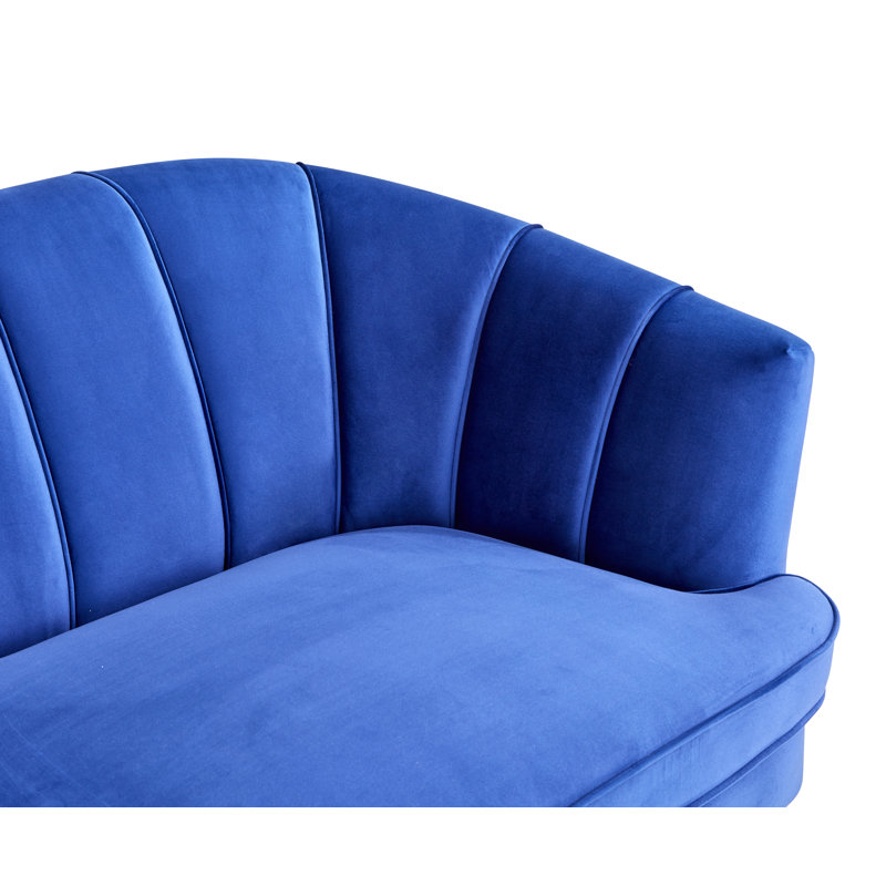 Causeuse 62,2 po, Bleu velours