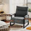 Ensemble de salon 3 pièces rembourré avec plateau latéral, 1 causeuse rembourrée et 2 chaises d'appoint pour les petits espaces-582350097