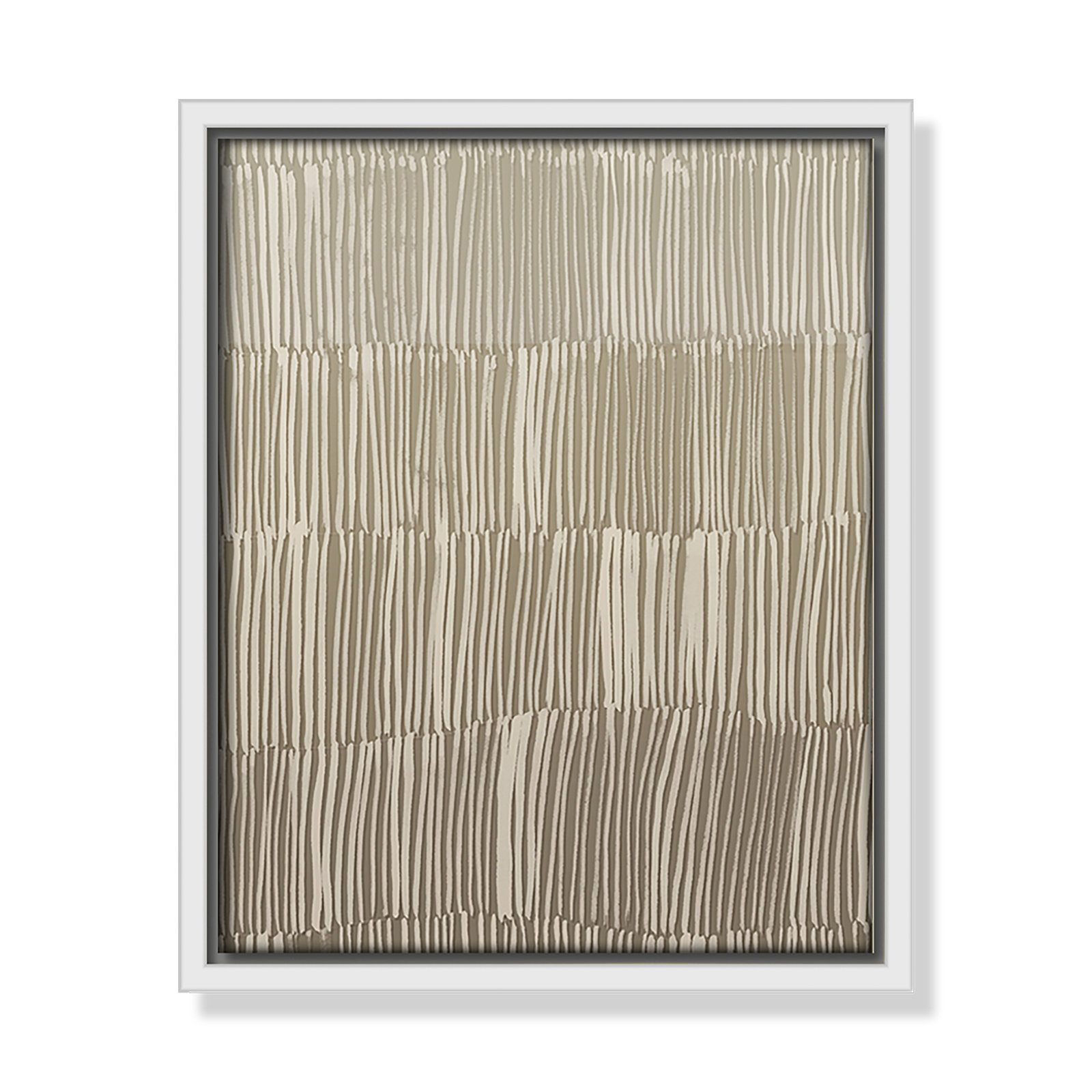 Linear Calm II Print by , 11.5" H x 9.5" W, White Floater