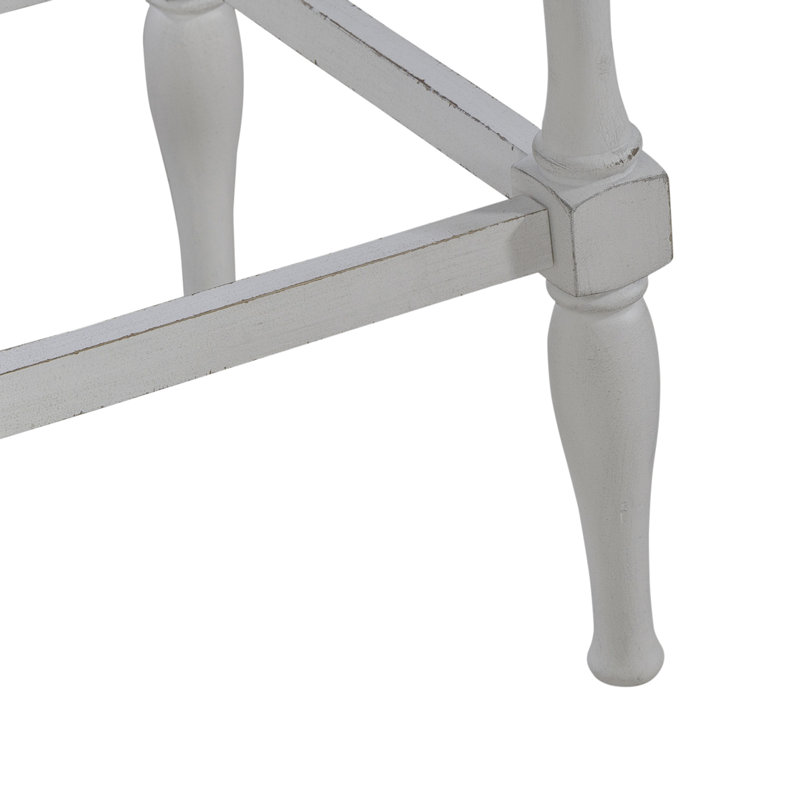 Colne Ladder Back Swivel Counter Height Chair (Set of 2), Bar Stool (30" Seat Height)