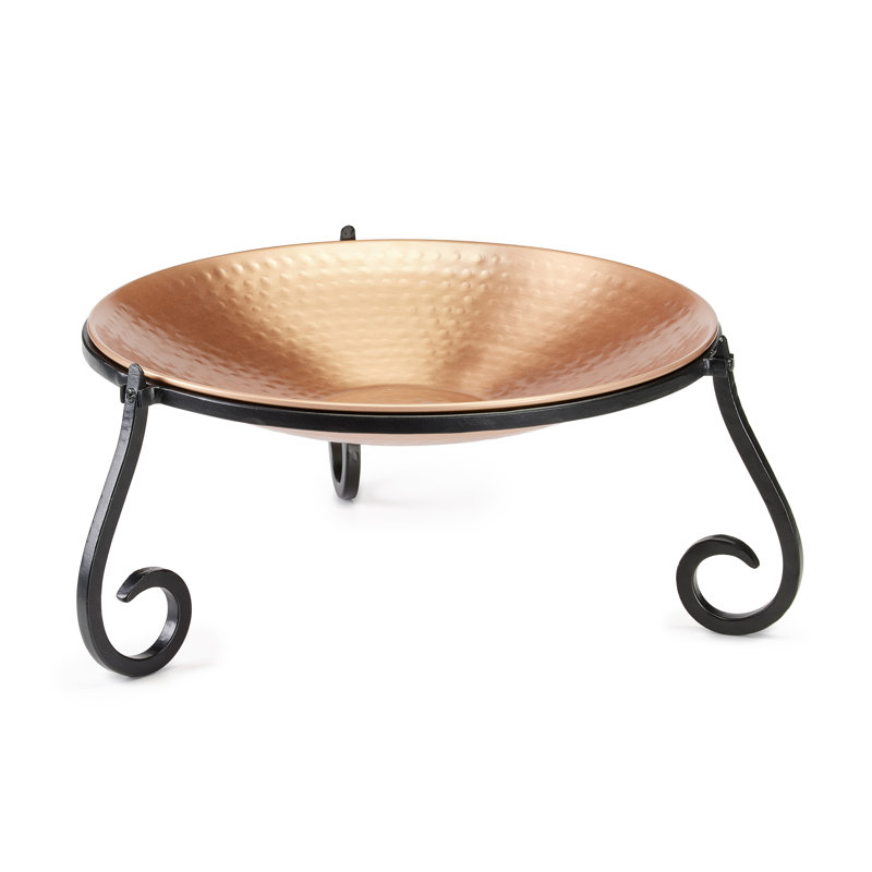Kavah Copper Single Tier Birdbath