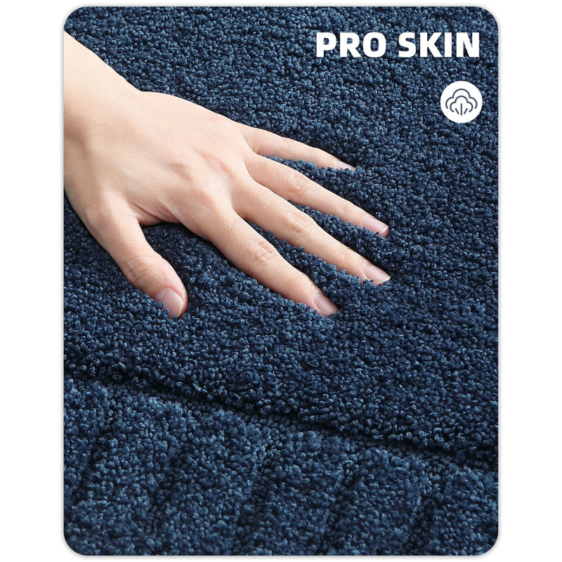 Tapis pour salle de bain, L 16 po x L 24 po, Kaki