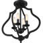 Plafonnier semi-encastré géométrique de style lustre à 4 lumières de 15 po Borger-1554926004