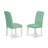 7 Piece Dining Table Set Consist of a Rectangle Dining Room Table and 6 Pond Faux Leather Upholstered Parson Chairs, Linen White-1333760383-1333760382-1250364095