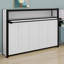 Lit escamotable moderne avec tablettes de rangement intégrées-1293090642