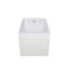 Baignoire autoportante en acrylique 39 po. X 28 po., Forme rectangulaire, blanc