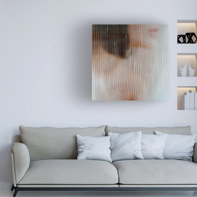 Art mural sur toile tendue - «Glassine Memory II» de Victoria Barnes pour décor de salon, de chambre à coucher ou de bureau - 18 x 18