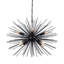 Lustre noir 24 po 8 lumières Spoutnik