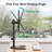 Single Monitor Stands Fits 13-32 Inch/17.6 Lbs Screen, Free-Standing Computer Monitor Mount, Monitor Desk Stand With Adjustable Height/Tilt/Swivel/Rotation, VESA Monitor Stand 75X75 100X100
