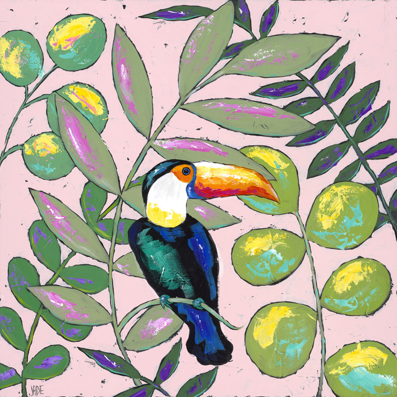 Tropics II by Jade Reynolds - Wrapped Canvas Painting, 76cm H x 76cm W