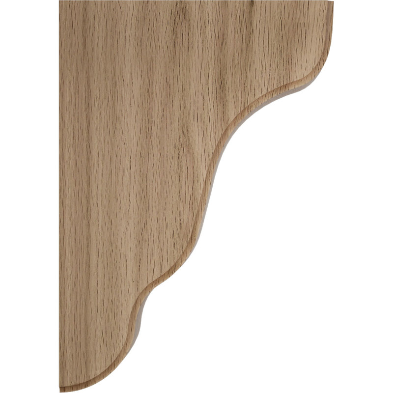 Support en bois Plymouth, Chêne rouge, H 7,5 po x l 1,75 po x P 5,25 po
