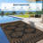 Large Outdoor Rug Waterproof Plastic Straw Rug Reversible Geometric Patio Carpet, Foldable Portable Camping Mat Picnic Mat with Stakes & Bag-486801466