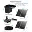Ensemble de cascade solaire 100W avec pompe 1200GPH, déversoir 12,6 po et tubulure de 10 pi