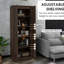 Armoire garde-manger, tablettes mobiles, design moderne, porte à fermeture en douceur, armoire à café, rangement