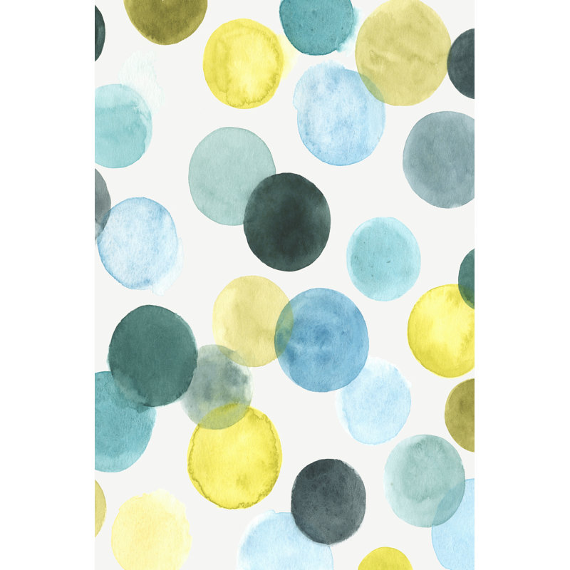 Aquatic Orbit II by June Erica Vess - Wrapped Canvas Painting, 46cm H x 30cm W x 3.8cm D