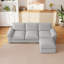 Canapé modulaire Cloud en canapé pour le salon Canapé modulaire en L en chenille pour appartement-1900493983