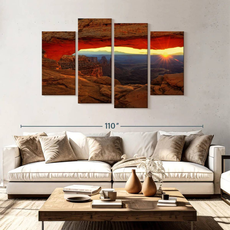 Alvord Mesa Arch Sunburst, 54" H x 84" W