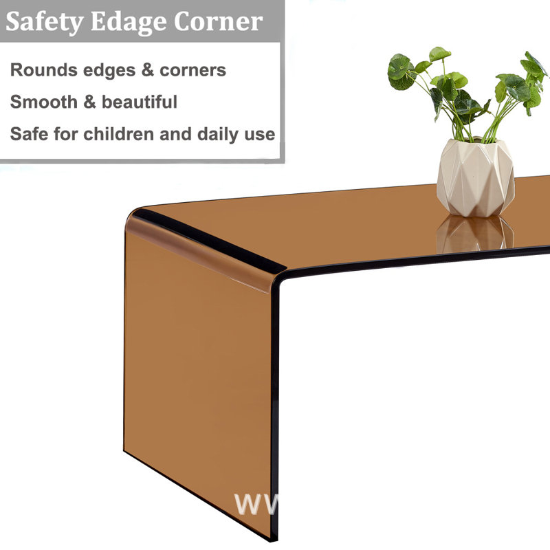 Dasher Coffee Table, Non, H 13,8 po x L 39,3 po x l 19,7 po, Marron