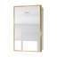 Armoire à pharmacie murale 16 po x 28 po à fixation murale ou encastrée avec miroir