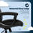 Serta Comfort Eco Office Chair, Ergonomic Mid-Back, Semi-Plush Seat Cushion, Soft Velvet Fabric-104831354