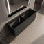 Meuble-lavabo autoportant 60 po avec portes à fermeture douce 60 po - évier inclus