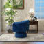 Aketza Velvet Swivel Barrel Chair-2123254888