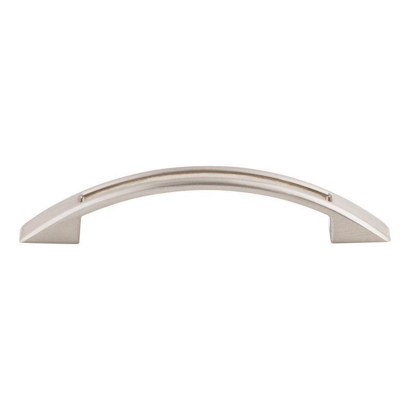 Tango Cut Out Center Bar pull, Brushed Satin Nickel, 3 3/4" Center to Center