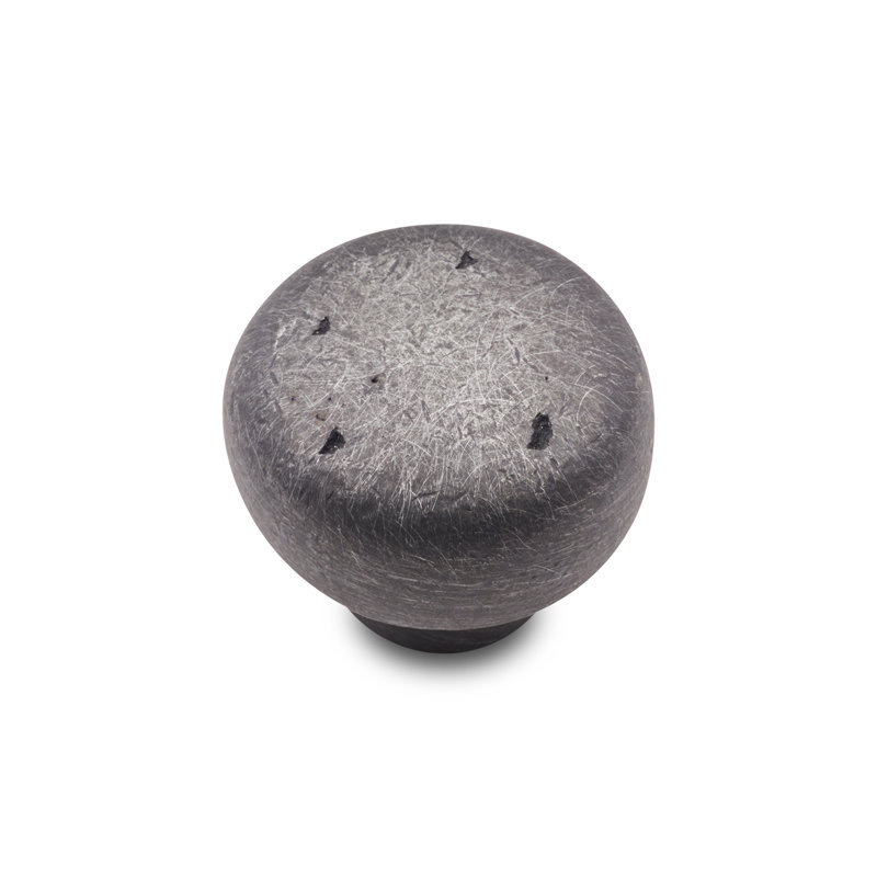 CK Series 1 3/8" Diameter Mushroom Knob, Distressed Nickel