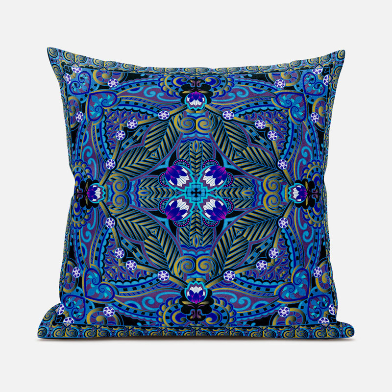 Polyester Throw Square Pillow Cover & Insert, 16" x 16" 