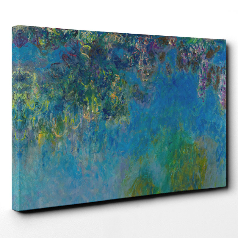 Wisteria by Claude Monet - Wrapped Canvas, 40cm H x 60cm W