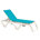 Bleu aqua / blanc