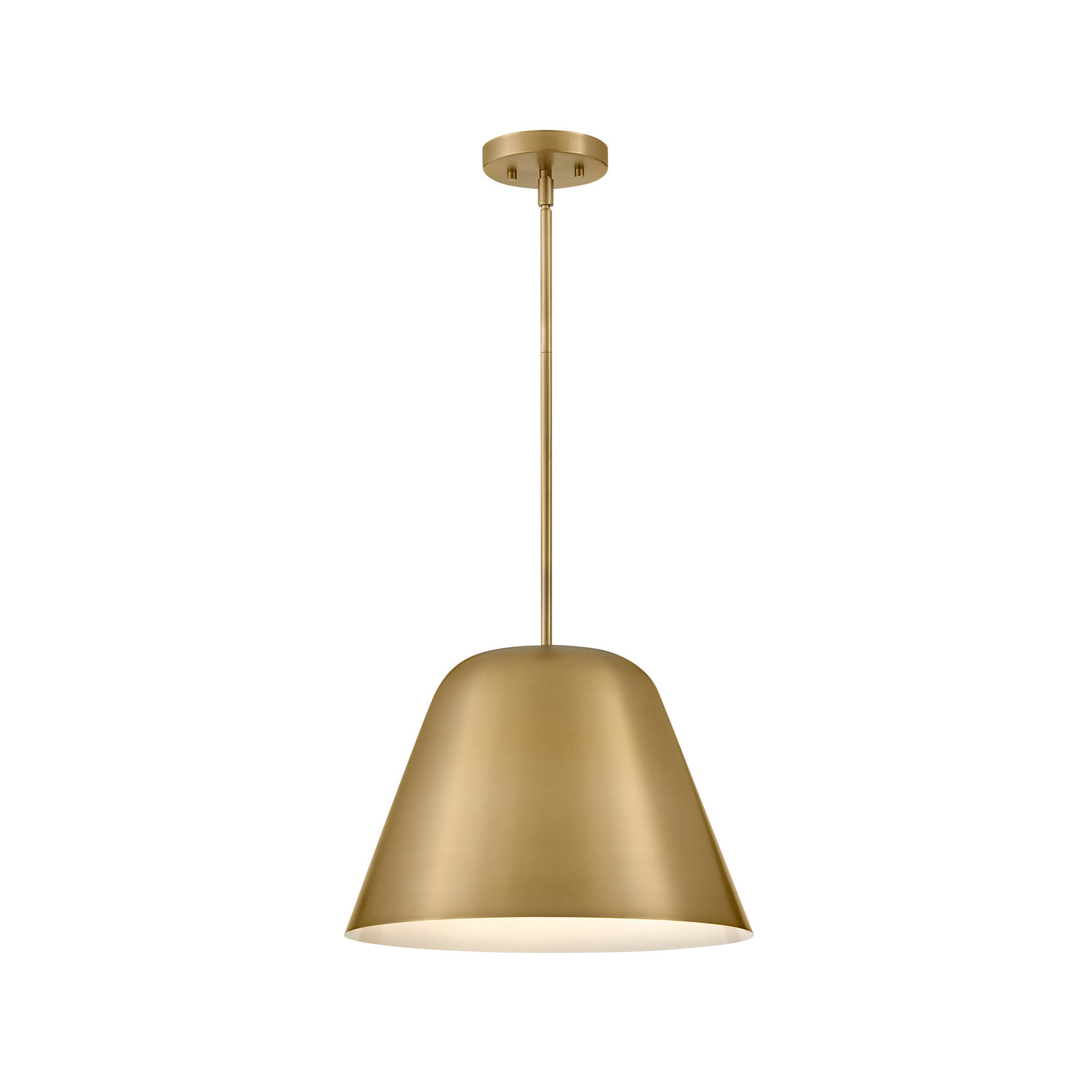 Cayson Single Light Metal Steel Pendant, Lacquered Brass, Lacquered Brass