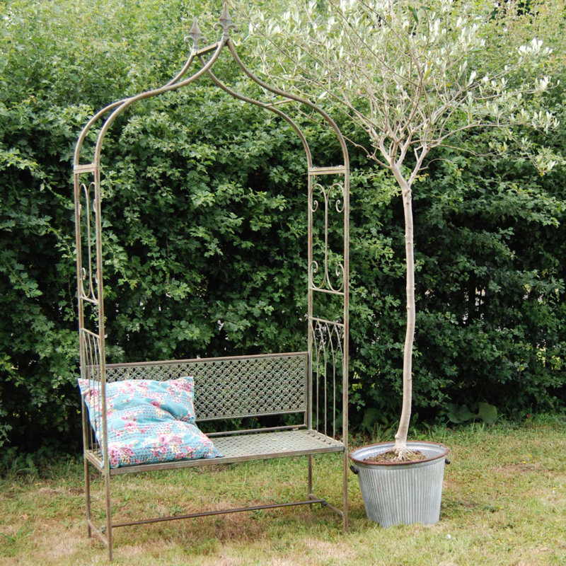 Kettner Powder Coated Steel Outdoor Bench