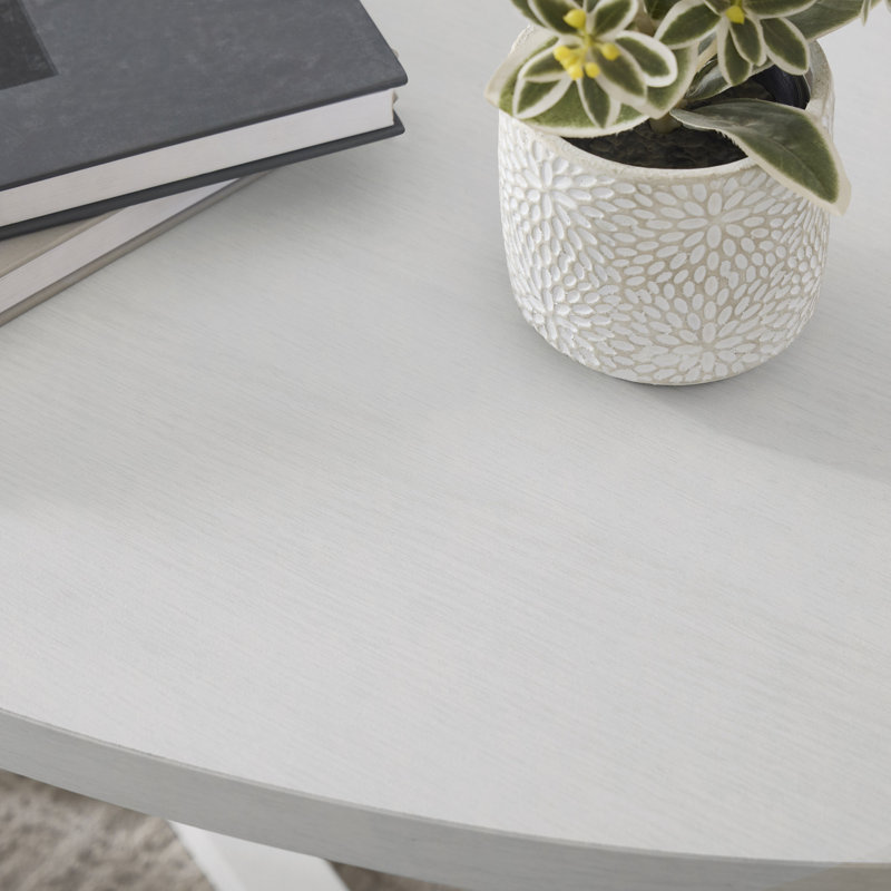 Modern Harmony Wood Oval Coffee Table