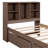 Modern Twin Size Bed Frame With Built-In USB Port On Bookcase Headboard And 2 Drawers-106845168