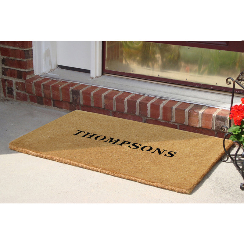 Tapis de porte simple pour l'extérieur, Rectangle 2 pi 6 po x 4 pi, Oui
