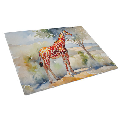 Giraffe Glass Cutting Board Large