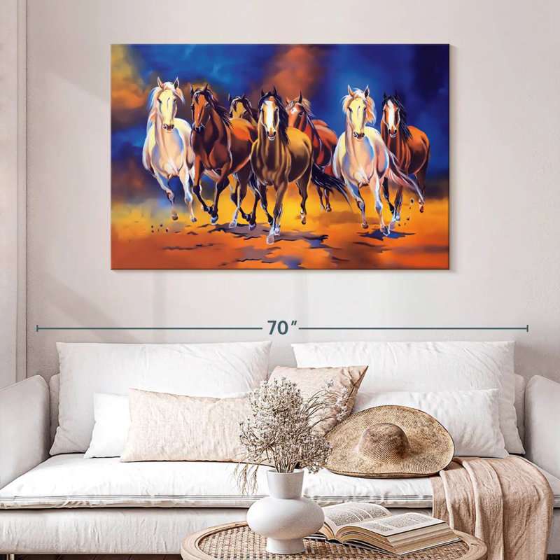 Vaastu Horses, 32" H x 48" W