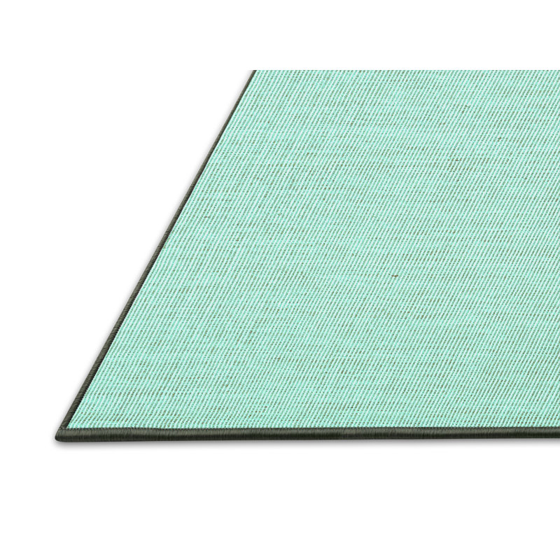 Tapis abstrait vert menthe Kyng, Rectangle 2 pi x 3 pi